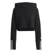 Sweatshirt katoenen damescapuchon adidas Essentials 3-Stripes