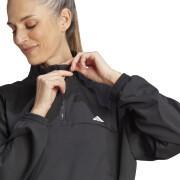 Geweven dames sweatshirt met kwart rits adidas Aeroready Train Essentials