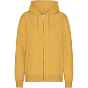 Hooded sweatshirt met rits Colorful Standard Classic Organic Burned Yellow