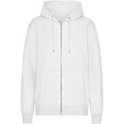Hooded sweatshirt met rits Colorful Standard Classic Organic Optical White