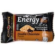 Set van 12 voedingsrepen Crown Sport Nutrition Energy - double chocolat - 60 g
