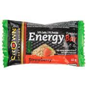Set van 12 voedingsrepen Crown Sport Nutrition Energy - fraise - 60 g