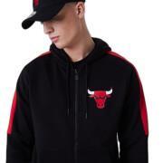 Hooded sweatshirt Chicago Bulls NBA FZ Panel Detail