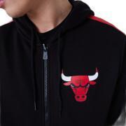 Hooded sweatshirt Chicago Bulls NBA FZ Panel Detail