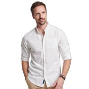 Button-down overhemd van linnen en biologisch katoen Superdry Studios