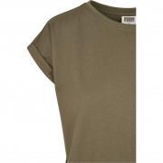Dames-T-shirt Urban Classics organic extended shoulder