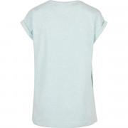 Dames-T-shirt Urban Classics color melange extended shoulder-grandes tailles