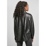 Dameshemd Urban Classics faux leather over