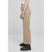 Damesbroek Urban Classics high waist straight velvet (Groot getailleerde )