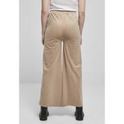 Damesbroek Urban Classics high waist straight velvet (Groot getailleerde )